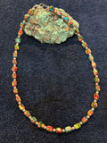 Sea Sediment Jasper with sterling silver in an 18” length. SED-115