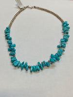 Navajo style Pearl Necklace with Campitos Turquoise 19 inches A.S.  NAVPRL.CAMPITOS19
