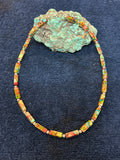 Sea Sediment Jasper necklace with sterling silver, 16”.  SED-119