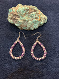 Sea Sediment Jasper Earrings with sterling Silver. SED-111