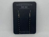 Black Onyx Earrings In hypoallergenic stainless steel.  EP102. Free Shipping in Con’t USA.