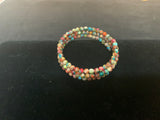 Sea Sediment Jasper memory wire bracelet.  SED-122