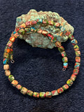 Sea Sediment memory neck wire necklace.  SED-112