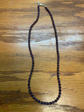 Handcrafted Genuine Amethyst stone and sterling silver necklace, 21” long, SR1017 FREE SHIPPING IN THE CONTINENTAL USA.