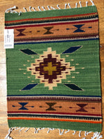 Zapotec handwoven wool mats, approximately 15” x 20” ZP-107