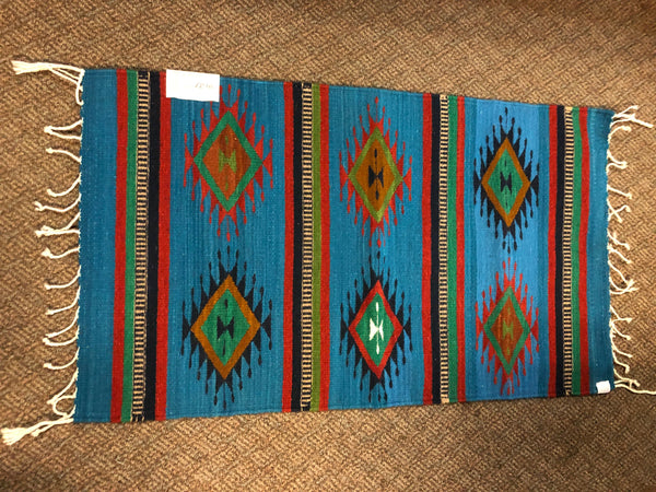 Zapotec handwoven wool mats, approximately 21” x 43” ZP8