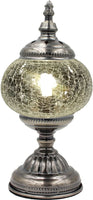 Mosaic Stained Glass lamp with handcrafted globe.  006
