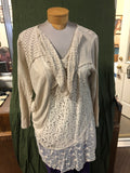 Jessica Taylor 2 piece long sleeve blouse and vest set.  75% rayon, 25% cotton. $12.49 after discount