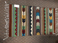Zapotec handwoven wool mats, approximately 21” x 43” ZP23