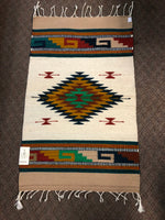 Zapotec handwoven wool mats, approximately 21” x 43” ZP5