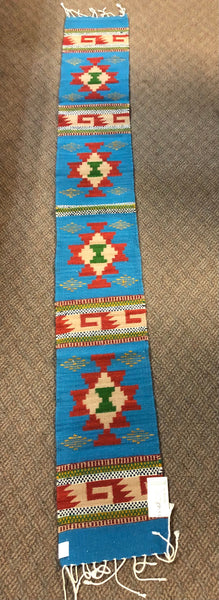 Zapotec handwoven wool mats, approximately 9” x 77” ZP53
