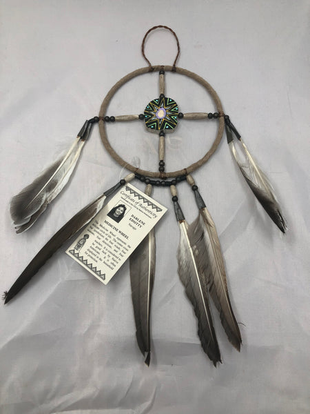 Navajo handcrafted Medicine Wheel 5” by Darlene Edsitty