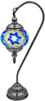 Handcrafted Mosaic Glass lamp, 18" tall, #102