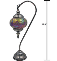 Mosaic Glass Goose Neck Lamp  #125