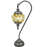 Cross lamp g gold stained mosaic glass