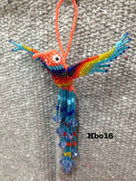 Guatemalan handcrafted hummingbird ornament made from top quality glass beads.