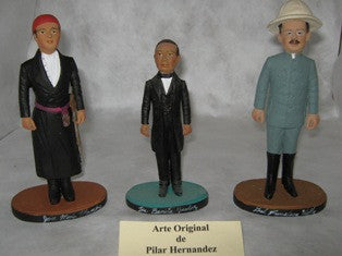 Sculpture of Pancho Villa by Pilar Hernandez, in clay, 2004.