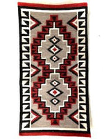 Handwoven Wool Rug inspired by an original Navajo Rug design from the early 1900's  #2118