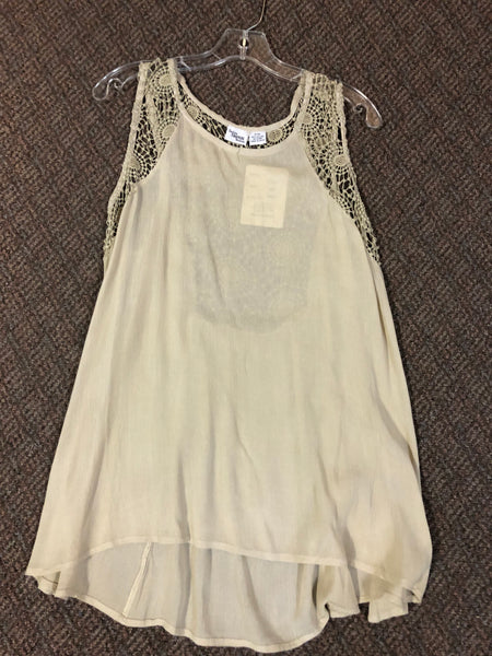 Indian Tropical label lace tank top, was $19.95. Now $4.99 after automatic discount at checkout.