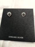 Sterling silver and genuine turquoise post earrings. PS10