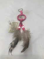 CM Navajo handcrafted Dream Catcher key ring 1.5”