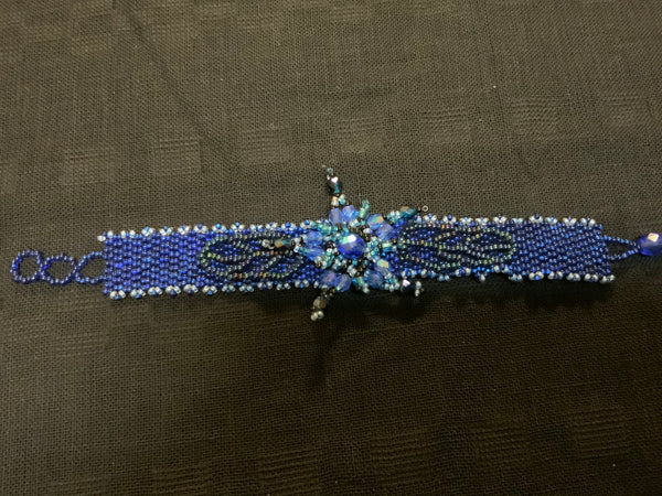 Glass bead bracelet handmade in Guatemala
