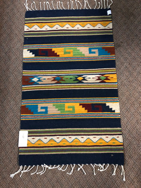 Zapotec handwoven wool mats, approximately 21” x 43” ZP1