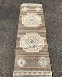 Handwoven wool rug with Natural color wool #29274