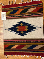 Zapotec handwoven wool mats, 15” x 20” approximately ZP-94