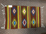 Zapotec handwoven wool mats, approximately 21” x 43” ZP13