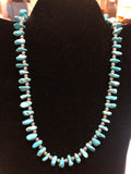 Campitos Turquoise Necklace with sterling silver. A.S.   NAVPRL.CAMPITOS