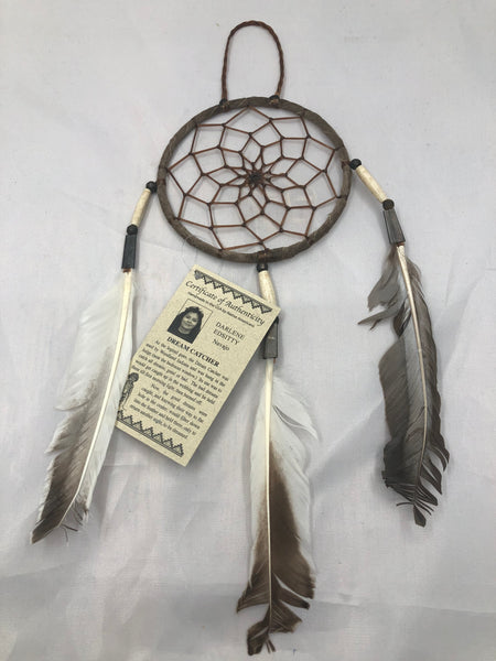 Navajo handcrafted Dream Catchers 4” by Darlene Edsitty.
