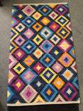 Handwoven Wool Rug in Southwestern, Native American style  24769