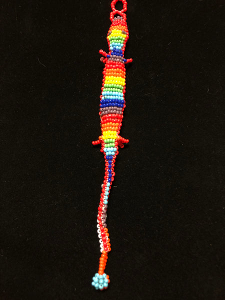 Rainbow colored Gecko bracelt
