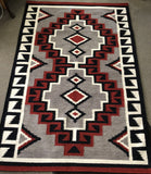 Handwoven Wool Rug inspired by an original Navajo Rug design from the early 1900's  #2118