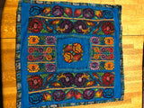 Guatemalan pillow covers in vintage and new embroidered, crocheted, and needlepoint fabrics. Approximately 20” x 20” for 18”x18” insert.