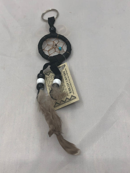 CM Navajo handcrafted Dream Catcher key ring 1.5”