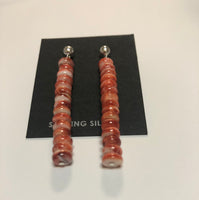 Sterling Silver and Spiney Oyster Shell Earrings JK-9