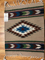 Zapotec handwoven wool mats, approximately 15” x 20” ZP104