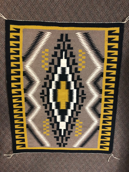 Authentic Navajo Handwoven rug, 32” x 39”, 1980’s vintage, perfect condition