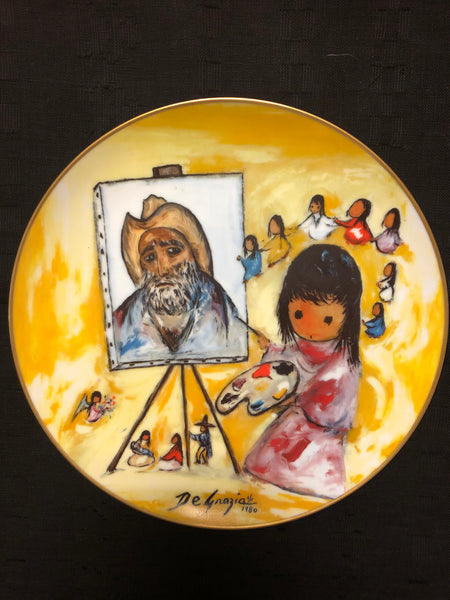 Collectors Plate by DeGrazia  10.5”