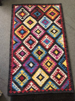 Handwoven Wool Rug in Southwestern, Native American style    24776