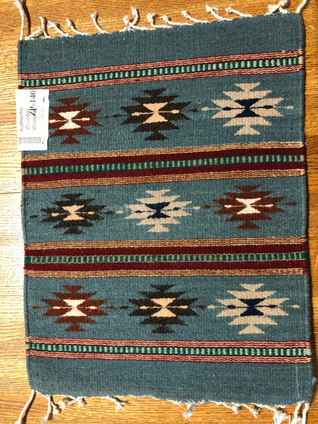 Zapotec handwoven wool mats, approximately 15” x 20” ZP-140