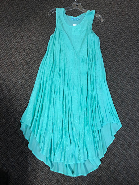 Indian Tropicals label tank top dress, was $19.95, now 4.99 after 75% discount automatically subtracted at checkout.
