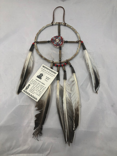 Navajo handcrafted Medicine Wheel by Nathan Boyd 5” size