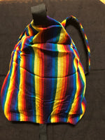 Handwoven Guatemalan Cotton made into a combination back pack or shoulder bag