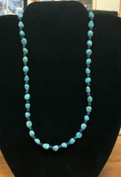 Campitos turquoise with lapis beads handcrafted in sterling silver by A.S.  CAMP-12 FREE SHIPPING IN THE CONTINENTAL USA.