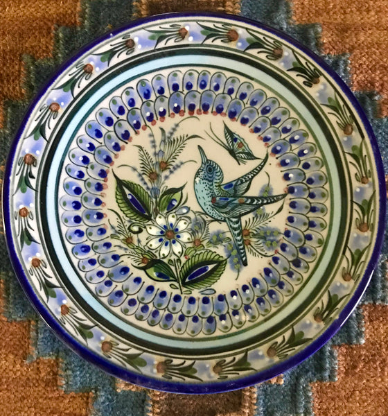 Blue rim collection series dinner plate