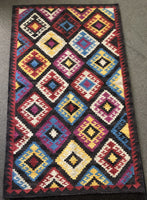 Handwoven Wool Rug in Southwestern, Native American style    24776