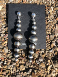 Sterling Silver earrings using vintage style sterling beads.  JK-11